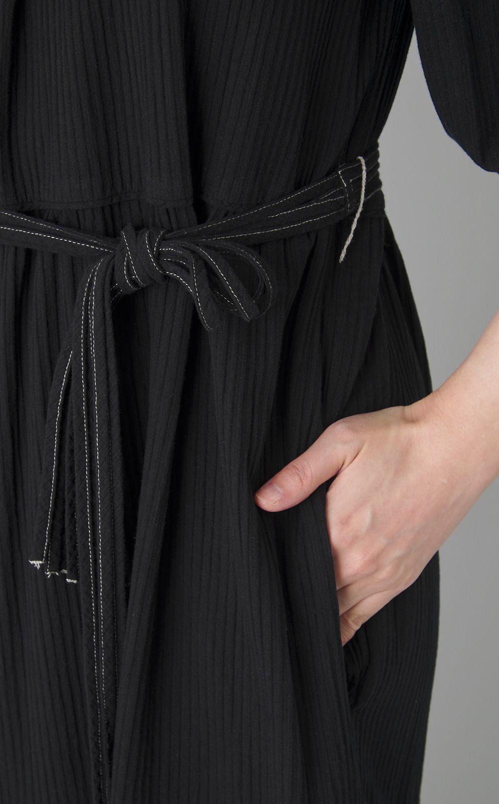 【reADdress】ギャザースリーブティアードマキシドレス