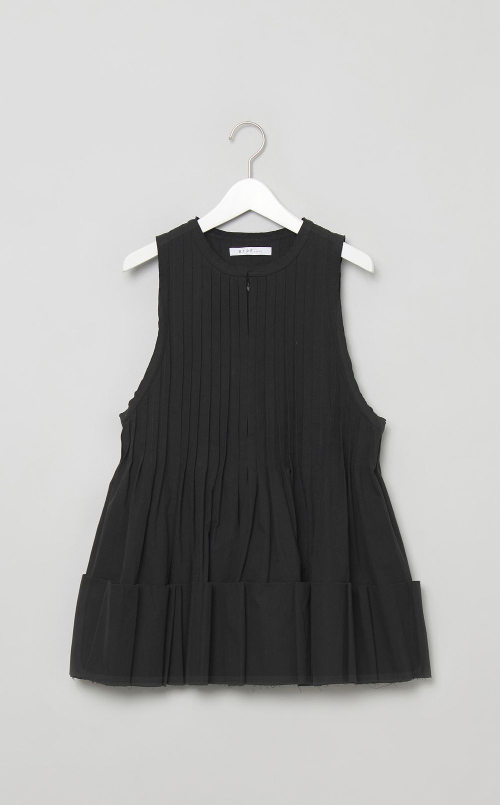 タックフレアペプラムブラウス