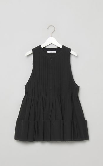 タックフレアペプラムブラウス