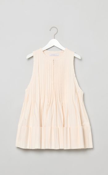 タックフレアペプラムブラウス