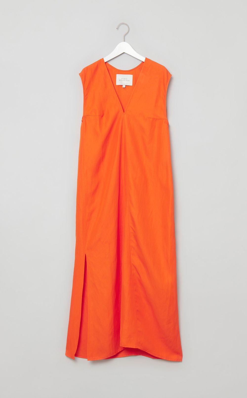 ヴィスコースリネンアシメトリードレス