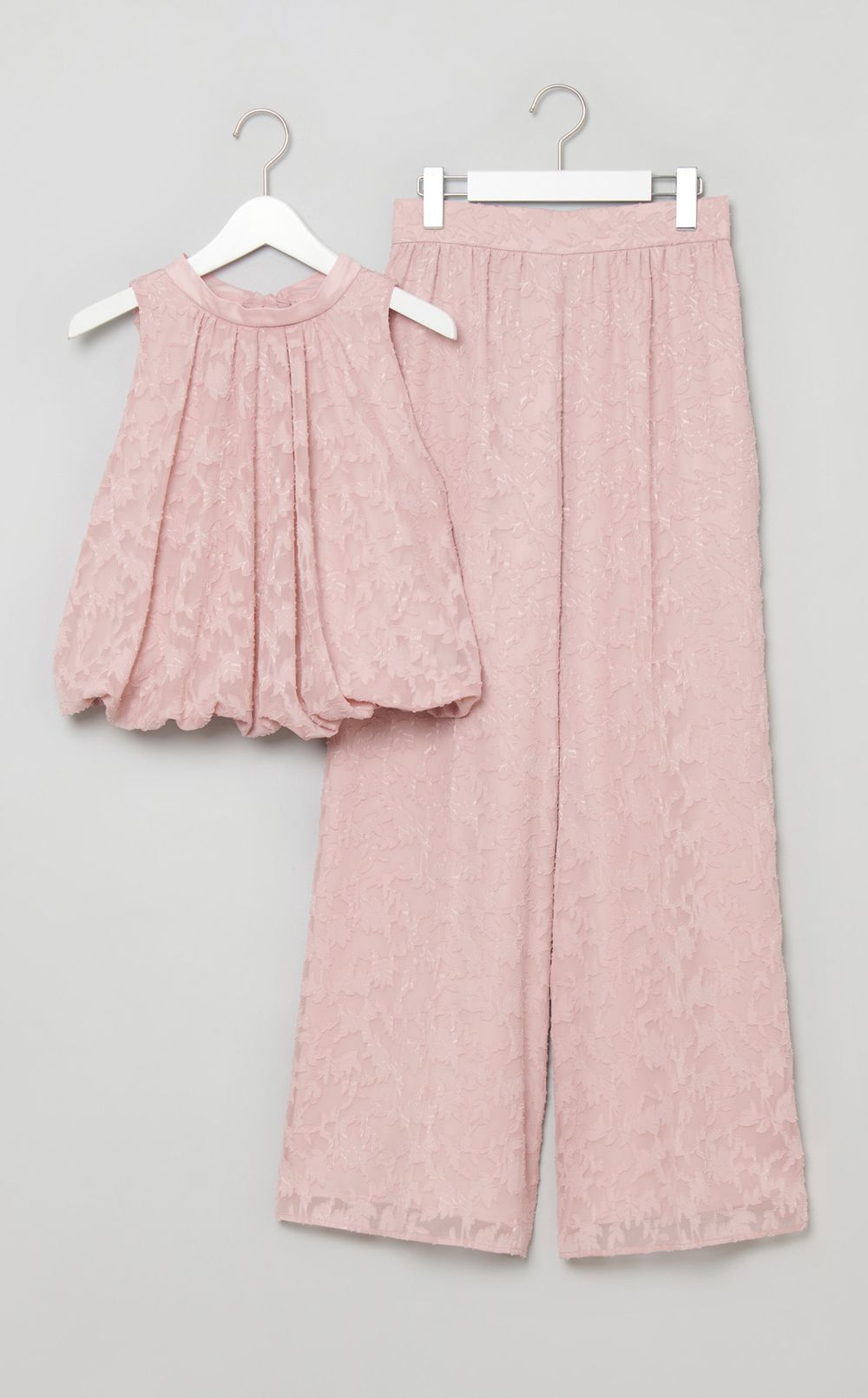 バックリボンセットアップパンツ