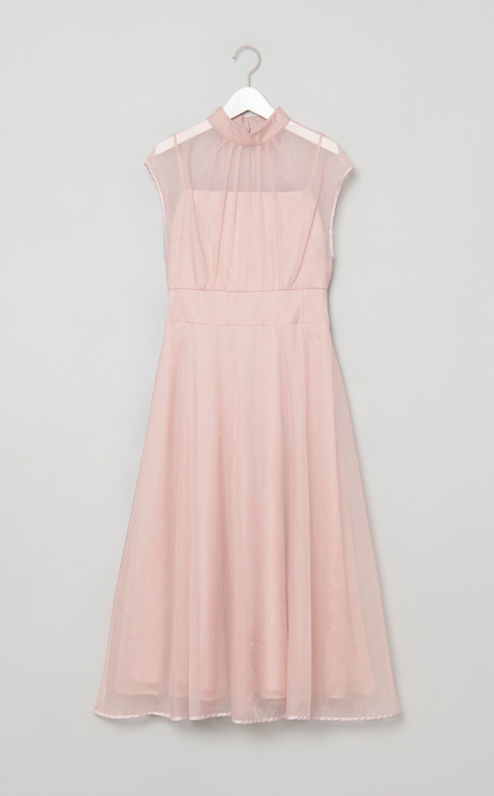 チュールレースレイヤードドレス