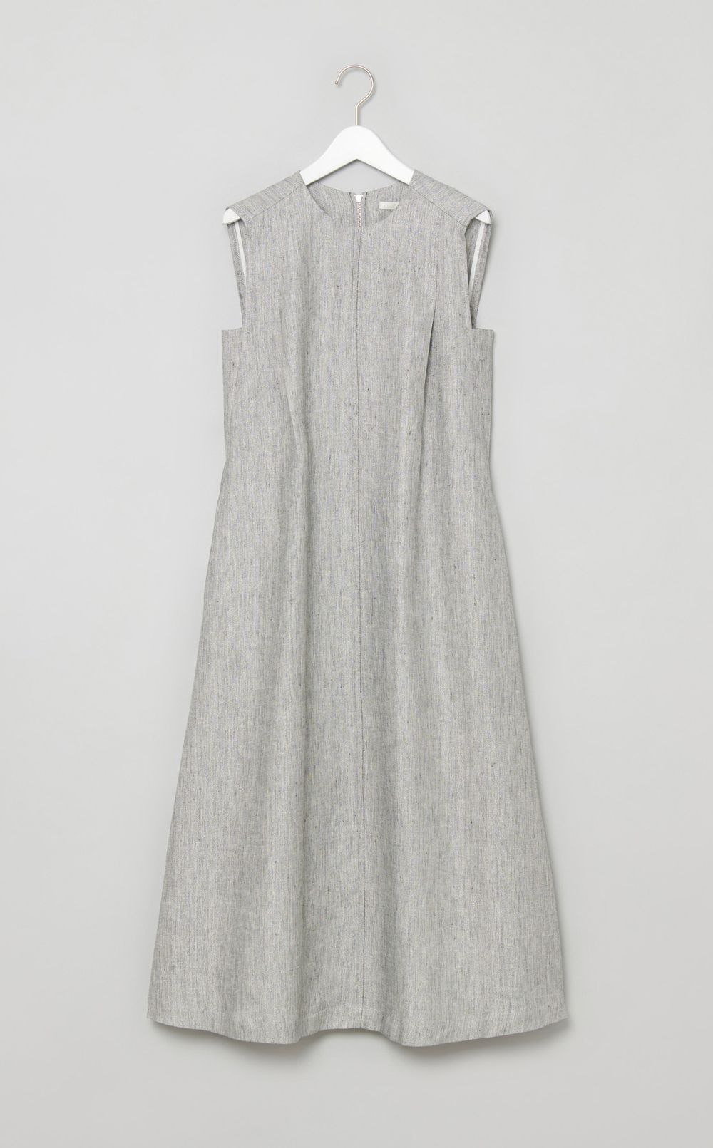 ラメスラブリネンワンピース