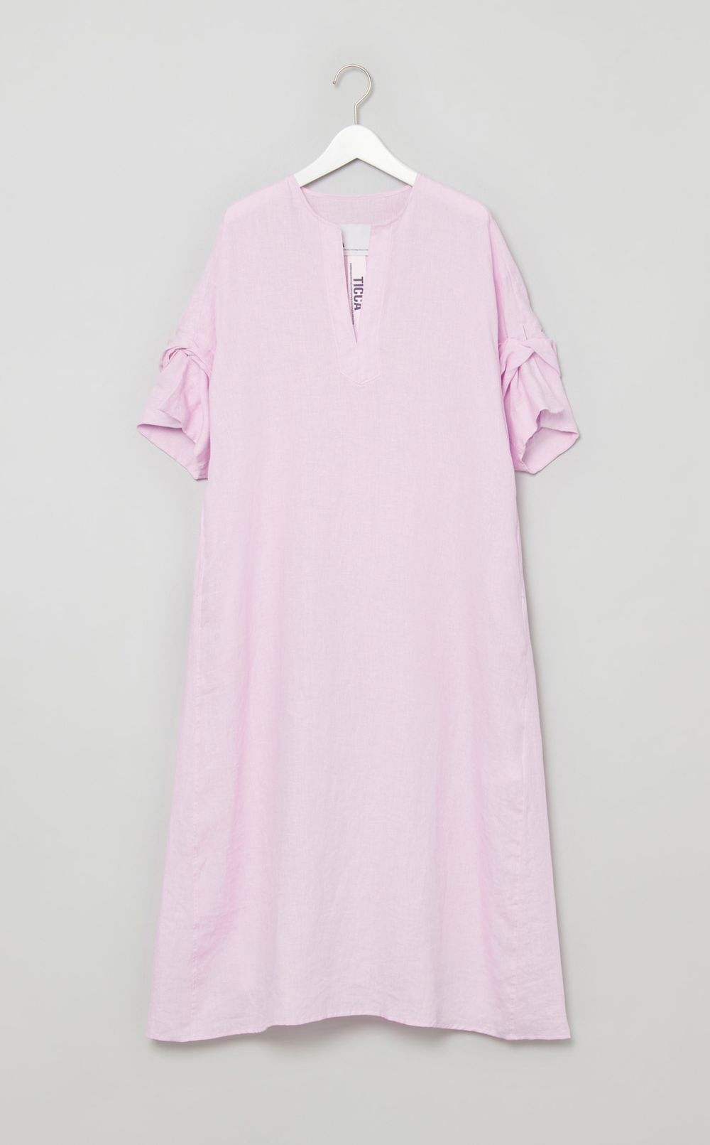 リネンツイストスリーブワンピース