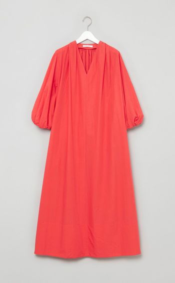 Aラインパフスリーブワンピース