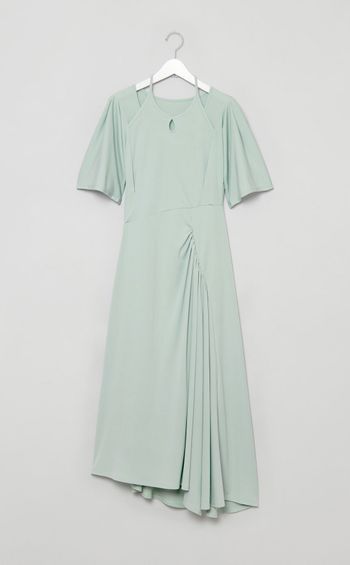 ドレープアシンメトリージャージードレス