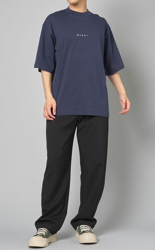 ロゴクルーネックTシャツ