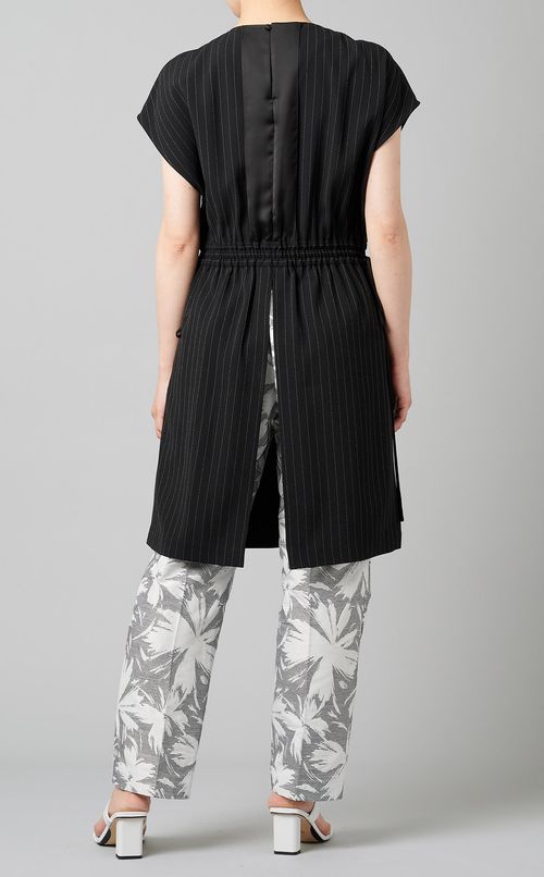 ストライプロングブラウス