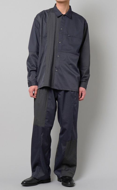 パッチワークワイドパンツ