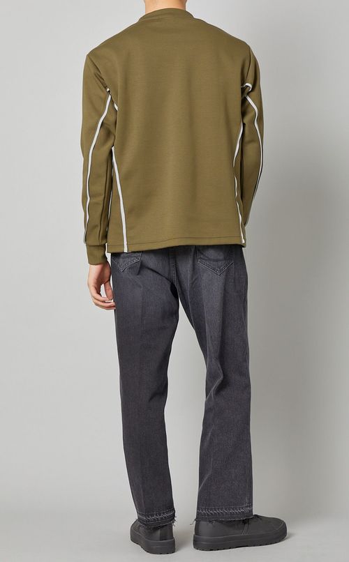 ラインテープロングスリーブTシャツ