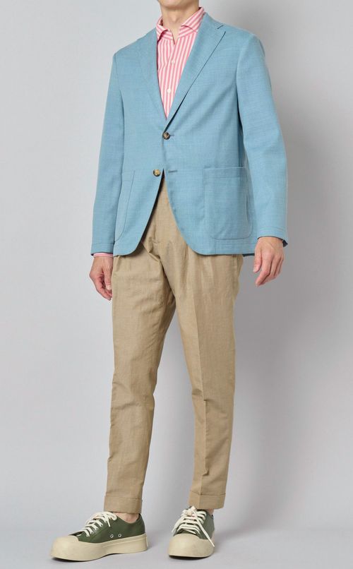 コットンリネンタックパンツ