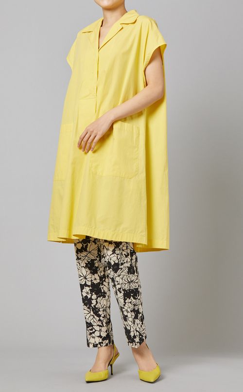 フラワープリントクロップドパンツ