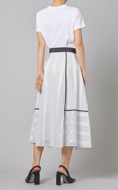 コットンストライプスカート