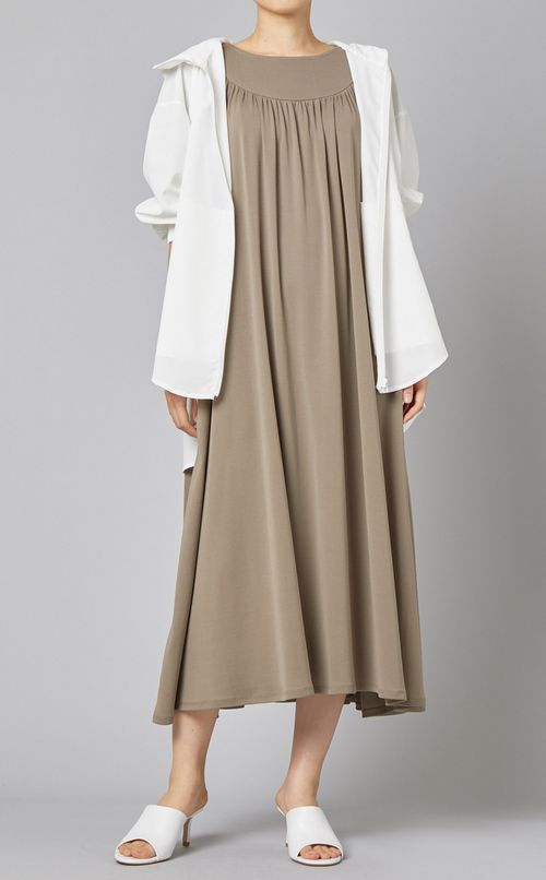 バックフレアフーディジャケット