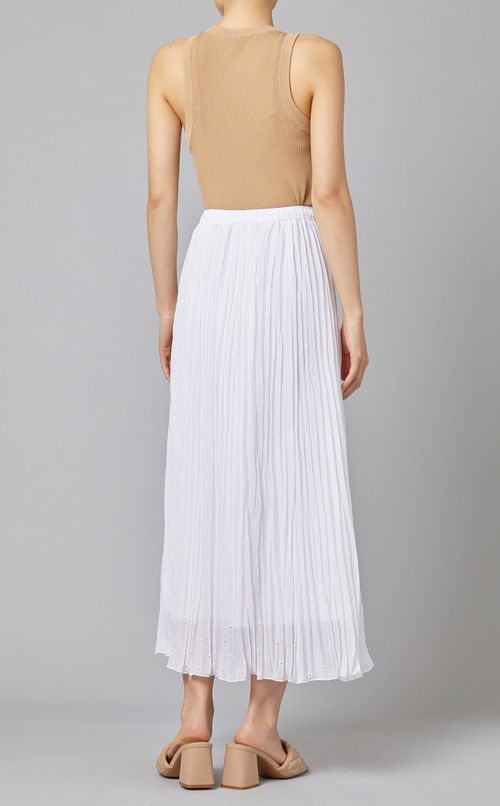 エンブロイダリープリーツスカート