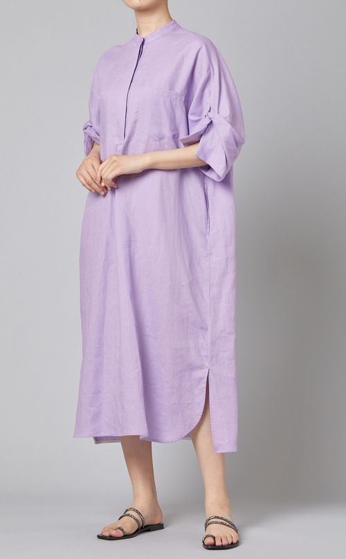 リネンツイストスリーブワンピース