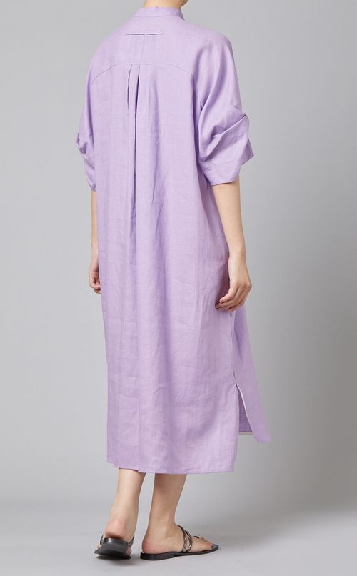 リネンツイストスリーブワンピース