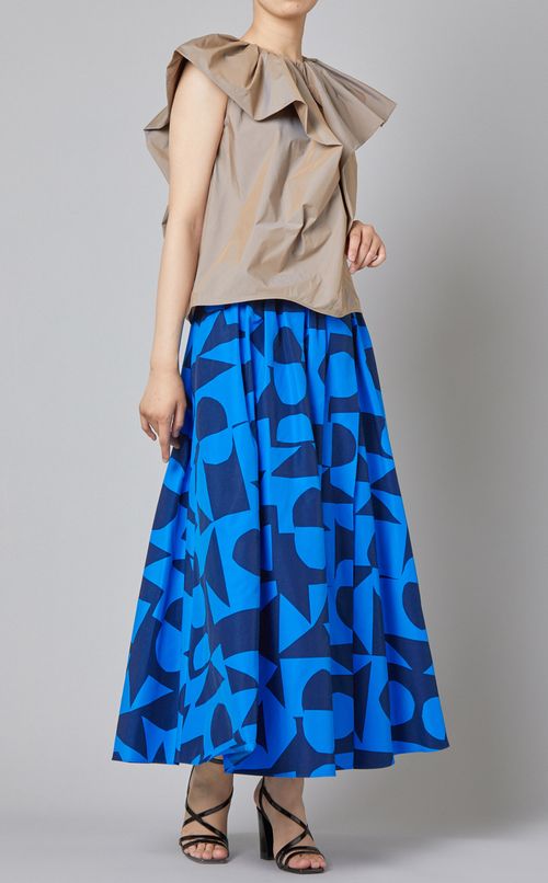 ジオメトリープリントスカート