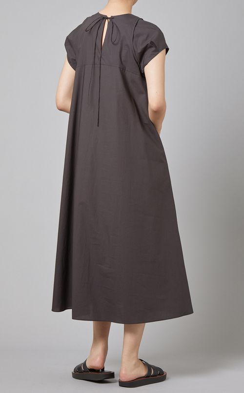 キャップスリーブコットンワンピース