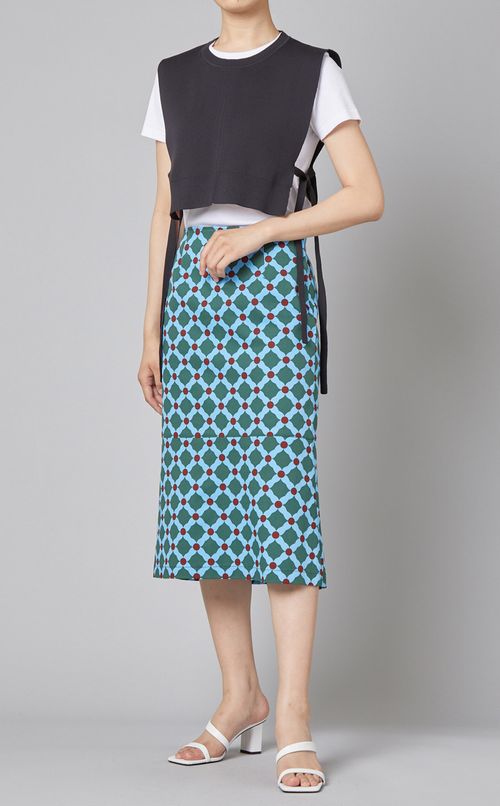 マーメイドプリントスカート