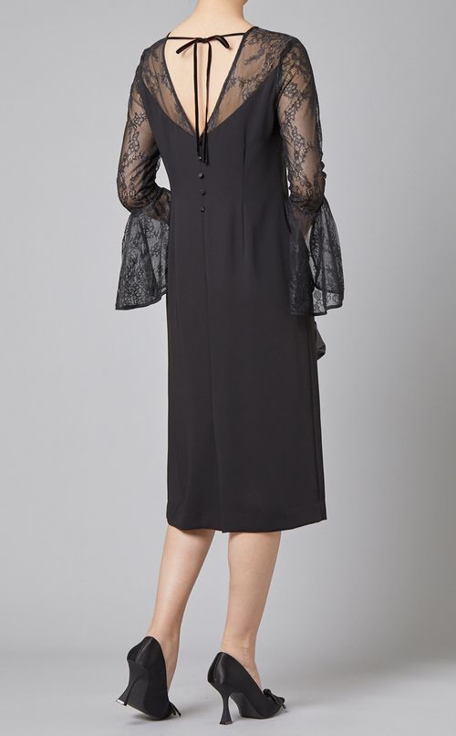 レースコンビアイラインドレス