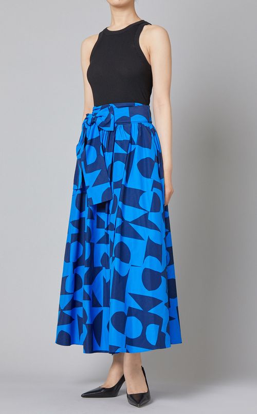 ジオメトリープリントスカート