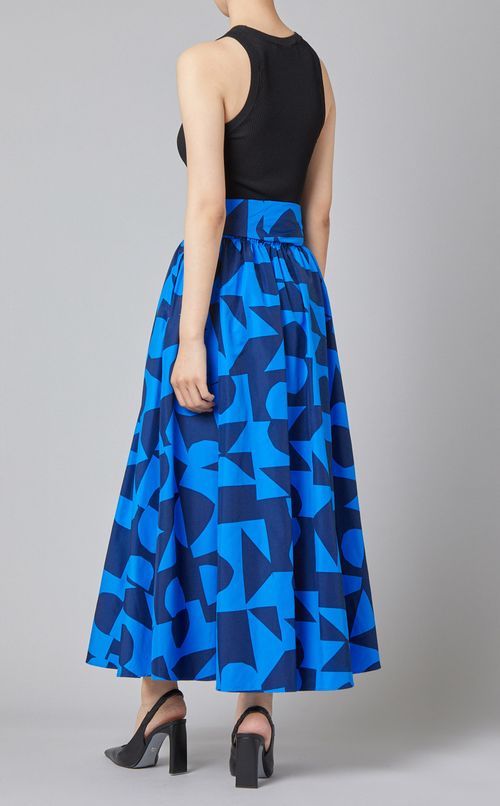 ジオメトリープリントスカート