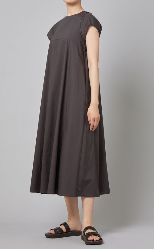 キャップスリーブコットンワンピース