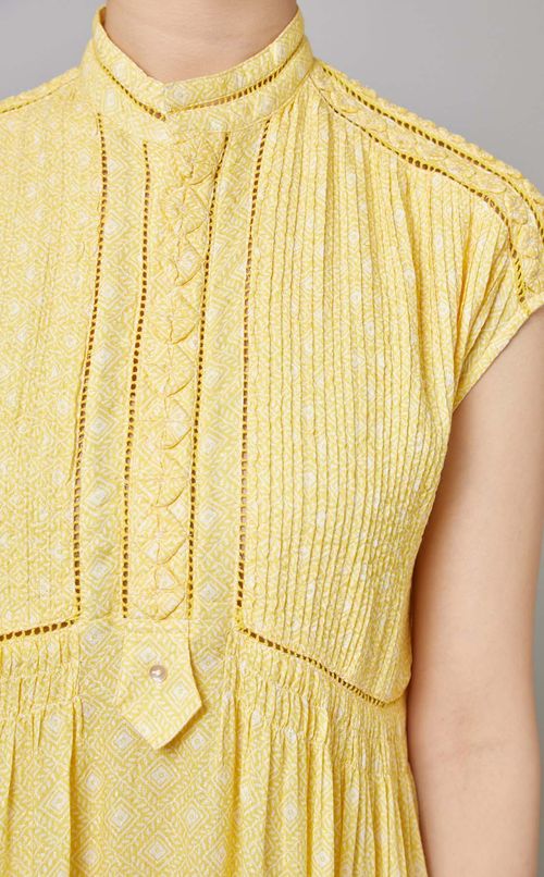 ピンタックデザインワンピース