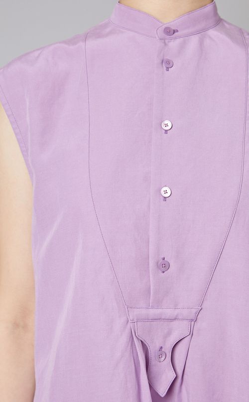 ノースリーブロングブラウス