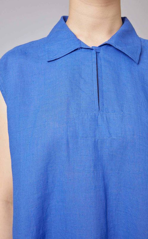 リネンフレンチスリーブワンピース