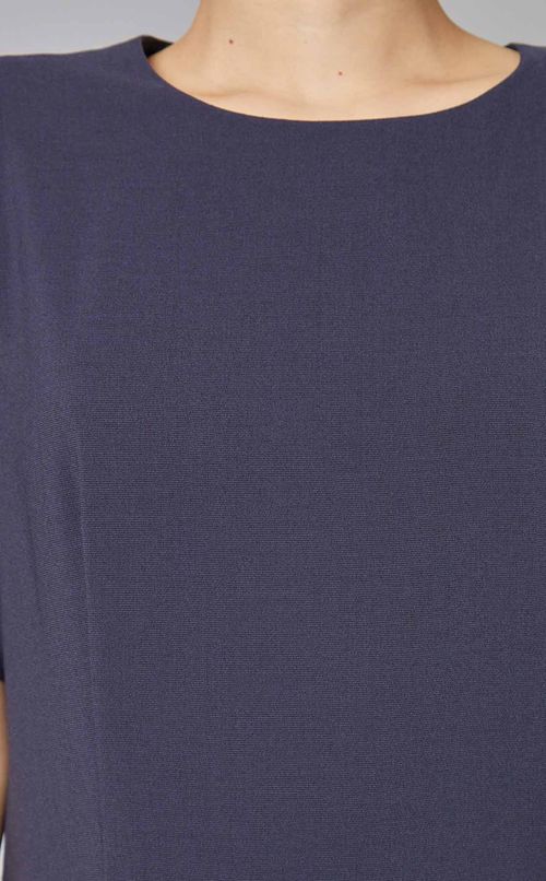 クルーネックフレアワンピース