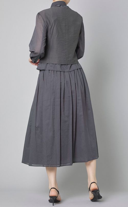 コットンストライプベスト