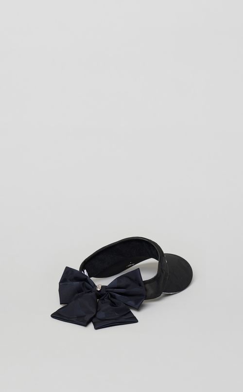 バックリボンロゴモチーフサンバイザー