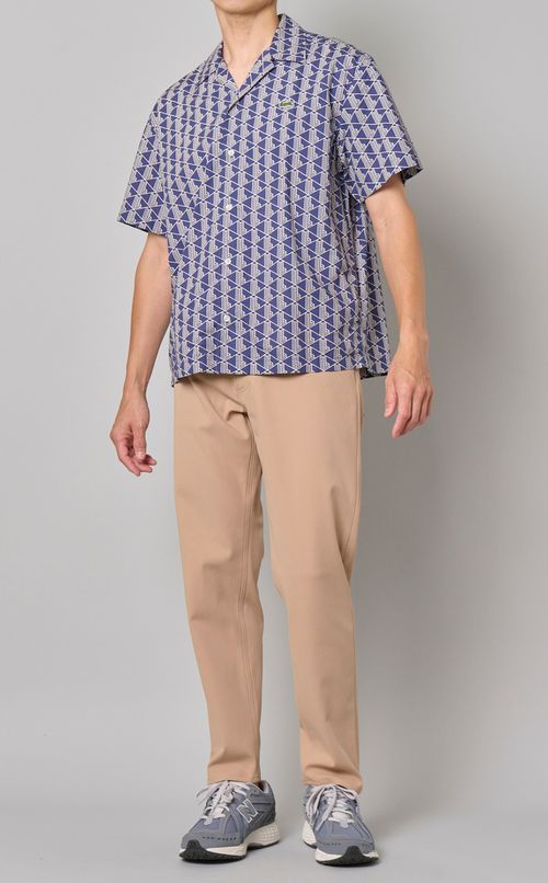 ジャガードレーヨンオープンシャツ