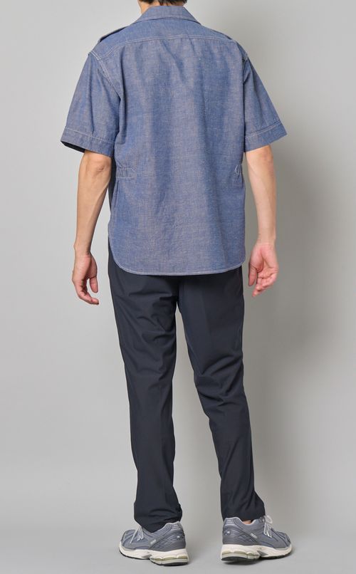 ダブルポケットオープンカラーシャツ