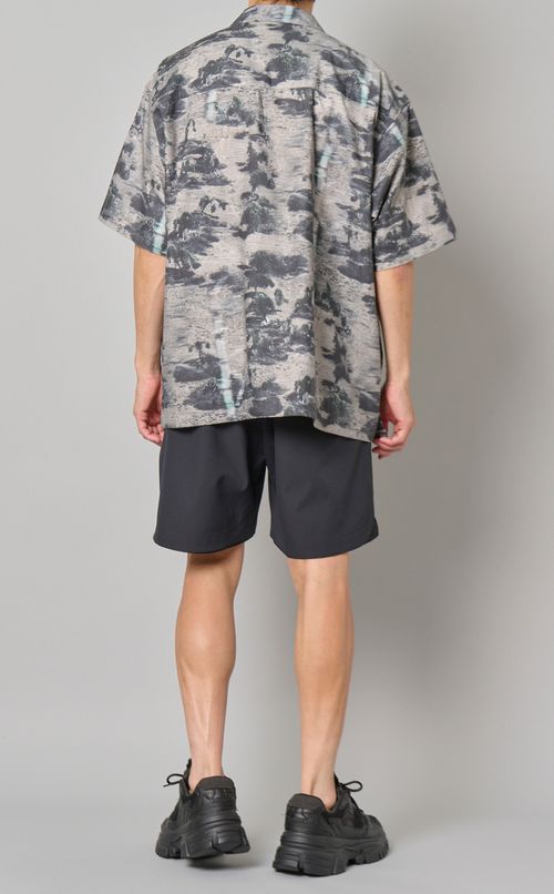 オープンカラーショートスリーブシャツ