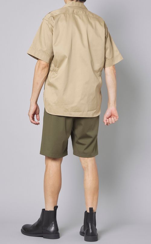 ダブルポケットオープカラーシャツ