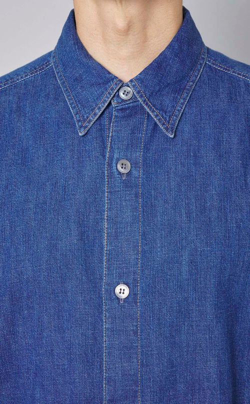 ライトデニムショートスリーブシャツ