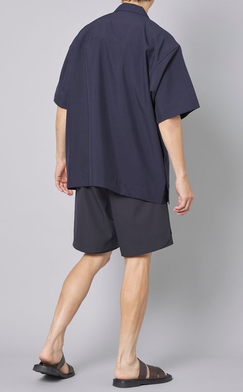 トロピカルオープンカラーショートシャツ