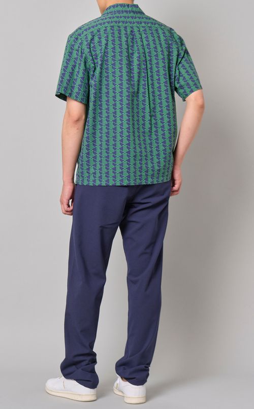 ジャガードレーヨンオープンシャツ