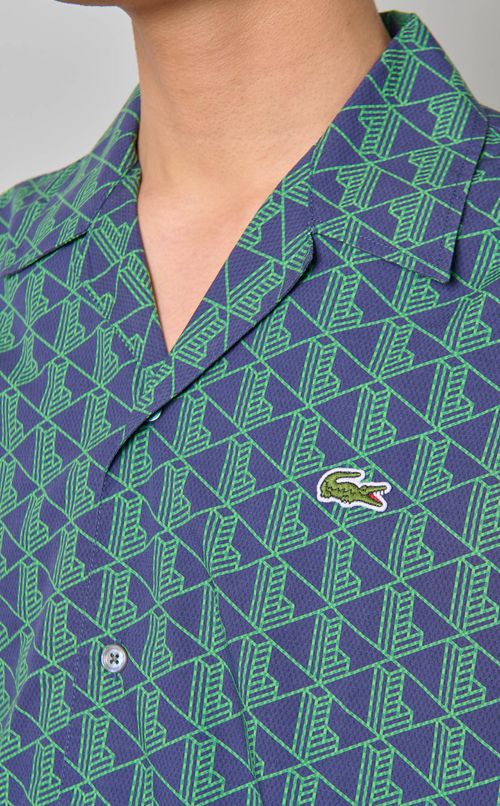 ジャガードレーヨンオープンシャツ