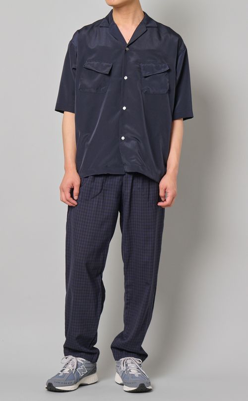 チェックウールパンツ