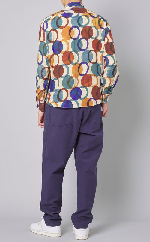 サークルプリントシャツ