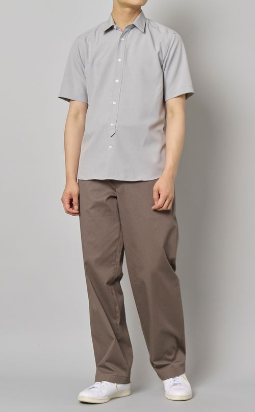 コットンワイドストレートパンツ