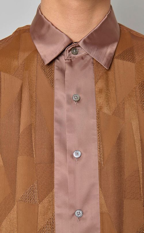 ジャカードハーフスリーブシャツ