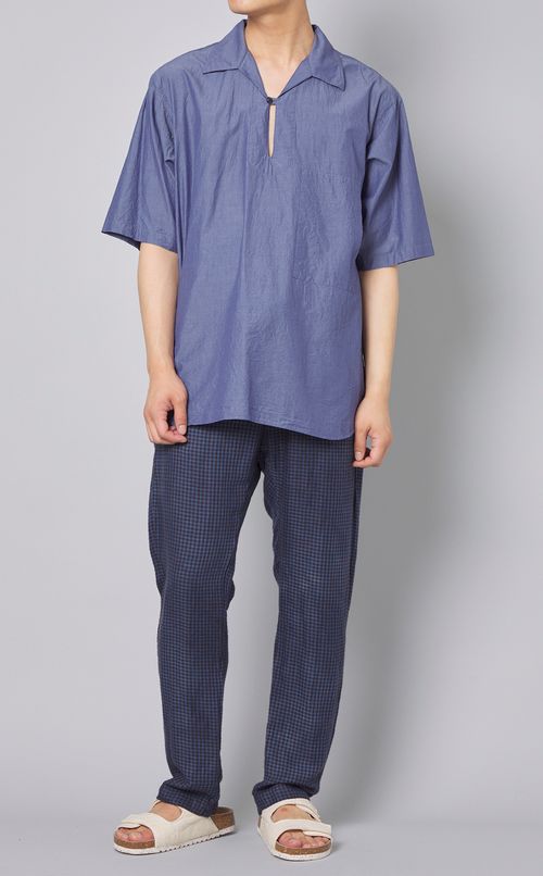 チェックタイダイパンツ