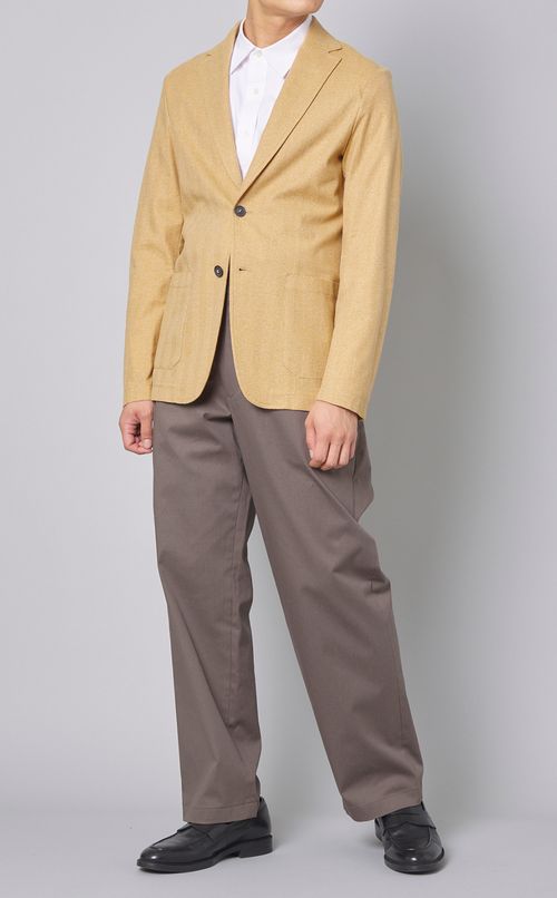 コットンワイドストレートパンツ