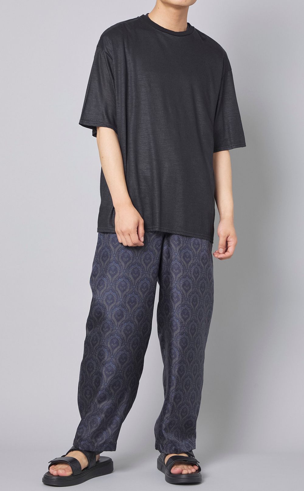 MaxMara TIMEC フリュイドシルクプリントパンツ♪ marka|シルクプリントパンツ